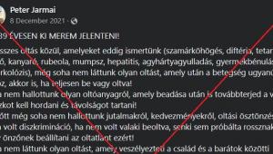 Félrevezető Facebook-poszt terjed a Covid-oltásokkal kapcsolatban