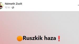 „Ruszkik haza!” Ezt giga meglepetésre az Országgyűlés Külügyi Bizottságának fideszes elnöke tette ki Facebook oldalára