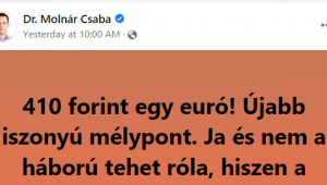 A háború óta nem csak a forint gyengült, de a többi régiós valuta már kapaszkodik vissza