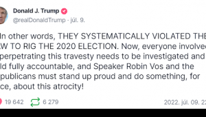 Megalapozatlan állítások terjednek Donald Trump “fake news ellenes” közösségi oldalán