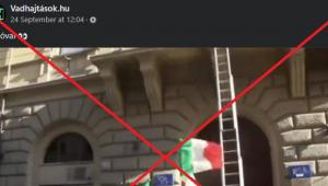 Dühöngő, EU-s zászlót letépő olaszokról fut körbe egy videó Facebookon, pedig a felvétel közel tíz éves