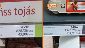 Az árcímkék nem hazudnak, avagy 44 forint volt, 135 lett, mi az?