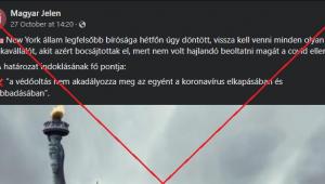 Egy New York-i bírósági ítélettel kampányol a Mi Hazánk az oltatlanok munkahelyeiért, de félreértik a bíróság döntését