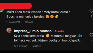 Orosz származású lehet a titokzatos tiktokker, akinek a videóival a szankciókat ekézi a kormánypárti média