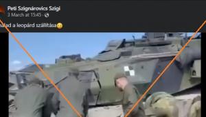 Máris elakadtak a sárban a nyugati tankok Ukrajnában? Félrevezető videó terjed a Leopardokról