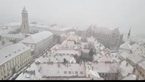 Szakadt a hó Budapesten