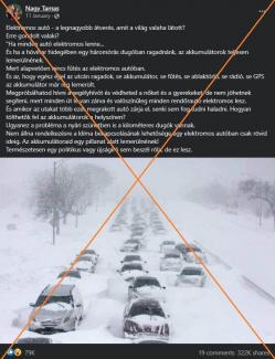 Nem fagyunk meg télen a dugóban ülve, csak mert elektromos autónk van 