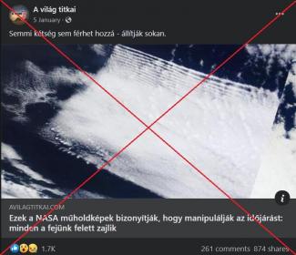 Nem a HAARP vagy a chemtrail, hanem a természet hozza létre ezeket a csíkos felhőket 