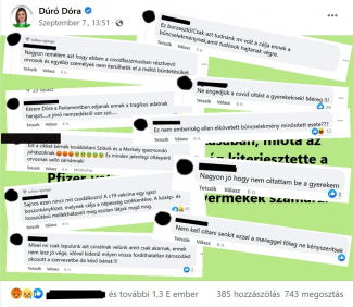 Riasztó gyerekhalálozási adatokkal kelt oltásellenes hangulatot Dúró Dóra