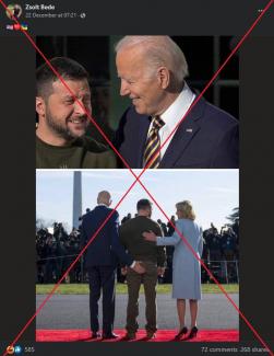 Joe Biden nem fogdosta Zelenszkij fenekét az elnöki látogatás alatt