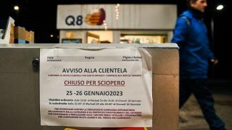 Sztrájkolnak a benzinkutasok Olaszországban