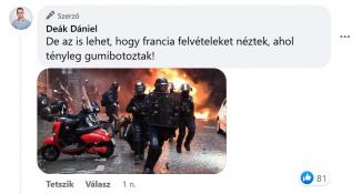 Volt gumibotozás a Karmelitánál, hiába állítja az ellenkezőjét Deák Dániel