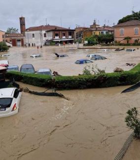 Hatalmas rombolást okoz Emilia-Romagna régióban az újabb áradás