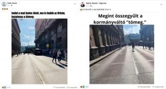 Deák Dániel megint nem találta a tüntetőket a demonstráció előtt