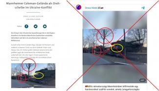 Módosított videó: az eredeti felvételen nem szerepelnek neonáci jelölések a tankon
