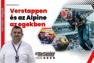 Helyszíni: Verstappen és az Alpine az egekben